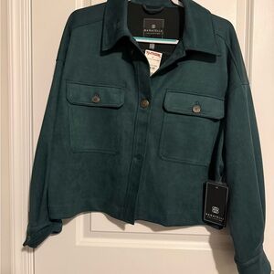 Bagatelle Women's Deep Teal Utility Jacket